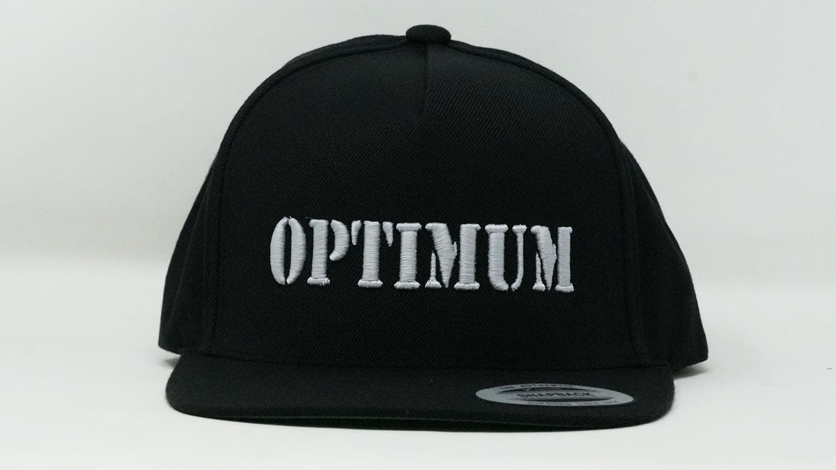 5 Panel Premium Puff Embroidered OB Snapback Black