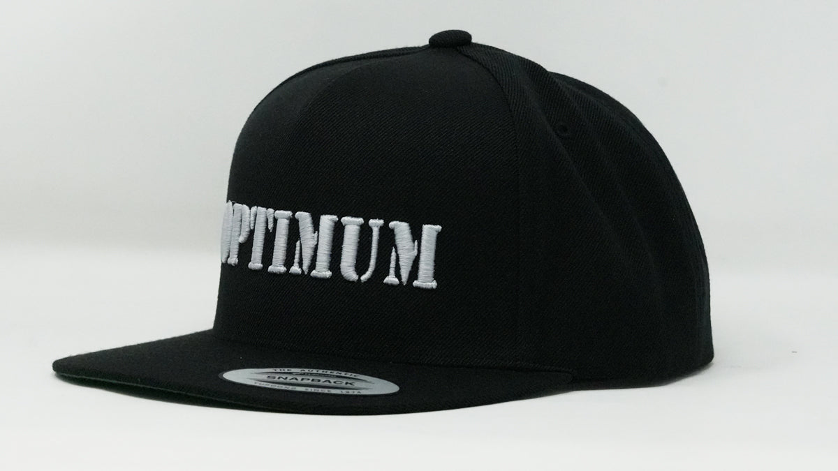 5 Panel Premium Puff Embroidered OB Snapback Black