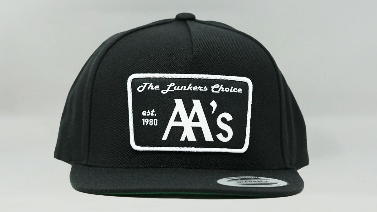 5 Panel Premium AA Patch Snapback Black