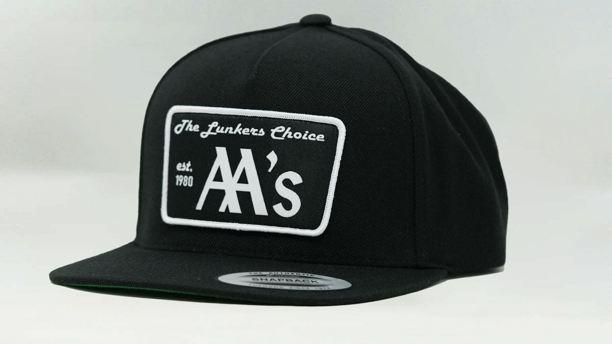 5 Panel Premium AA Patch Snapback Black