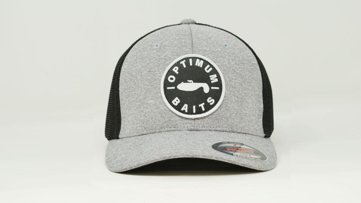 Flexfit Melange Trucker Black Mesh OB Patch