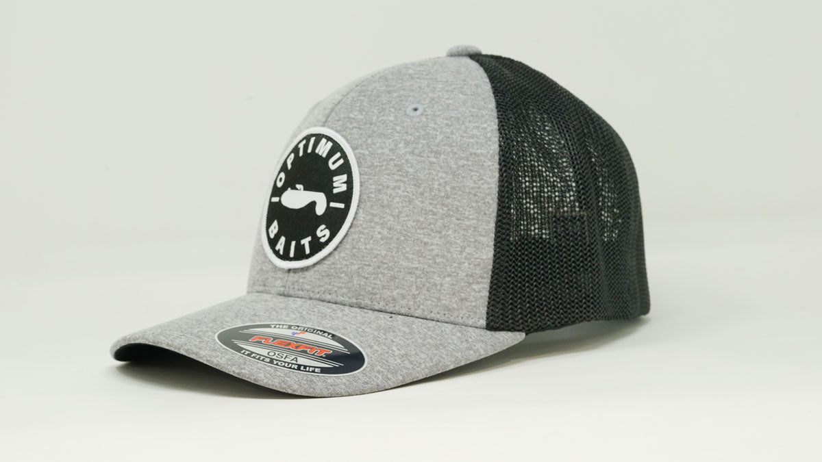 Flexfit Melange Trucker Black Mesh OB Patch
