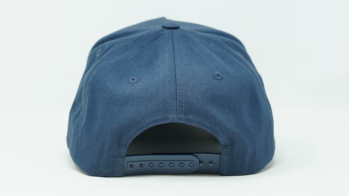 Retro 5-Panel Snapback with Braided Rope deps Navy