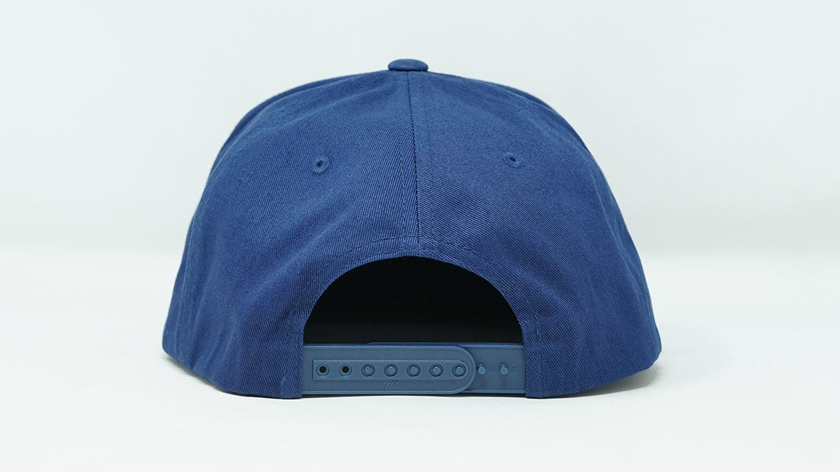 5 Panel Cotton Twill Snapback Navy deps