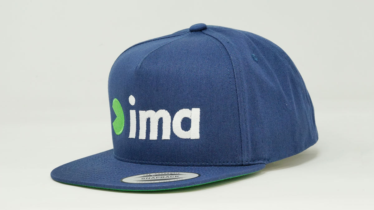 5 Panel Cotton Twill Snapback Navy Ima