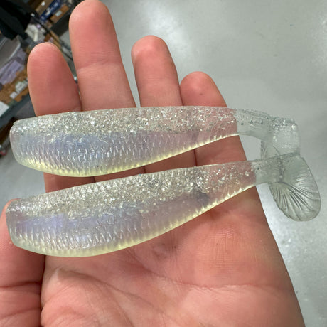 [ONE-OFFS]  4” Bad Bubba Shad – Blue Shimmer Shad 25 ct - Bulk