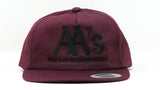 AA Unstructured 5-Panel Snapback Maroon