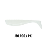 [ONE-OFFS]  Old AA 3" Junior Shad Mold Pearl White 50 pcs for SPECIAL PRICE