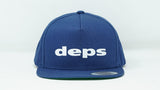 5 Panel Cotton Twill Snapback Navy deps