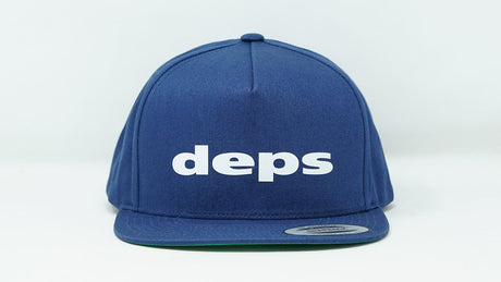 5 Panel Cotton Twill Snapback Navy deps