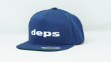 5 Panel Cotton Twill Snapback Navy deps